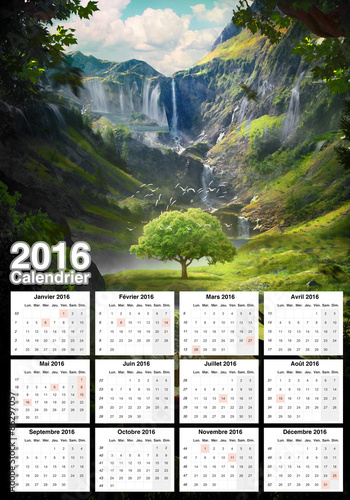 calendrier 2016 