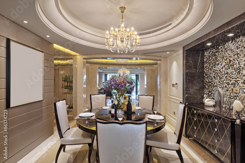 luxury dinning room interior