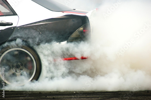 Extrem Racing Auto Reifen Rauch