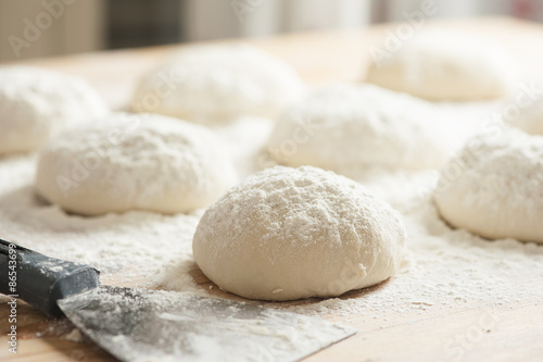 Fresh homemade pizza dough