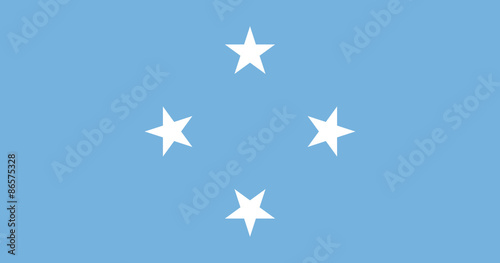 The flag of the Federated States of Micronesia