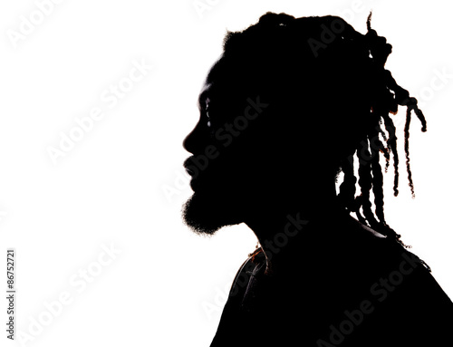 Silhouette of a African American Man