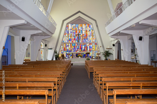The interior of a beautiful church