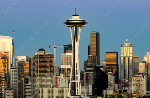 Seattle in the Evening with Space Needle