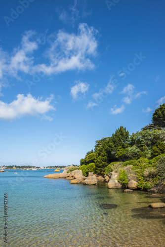 Ploumanach, plus beau village de France 2015, Bretagne, Côtes d'Armer, France