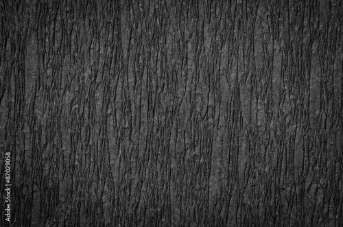 black crepe paper texture background