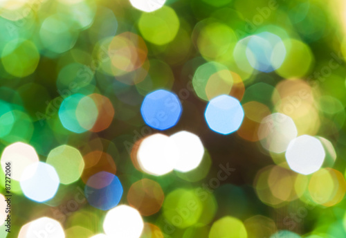 green blurred shimmering Christmas lights