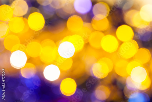 dark yellow and violet flickering Christmas lights