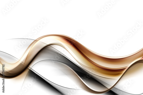 Gold Abstract Waves Background