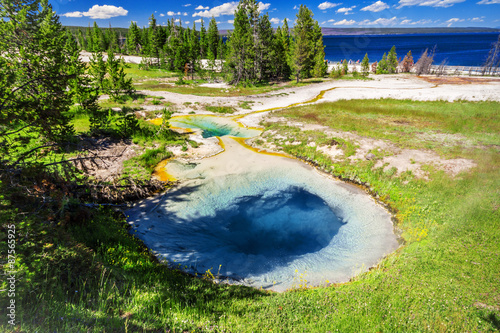 West Thumb in Yellowstone National Park , USA
