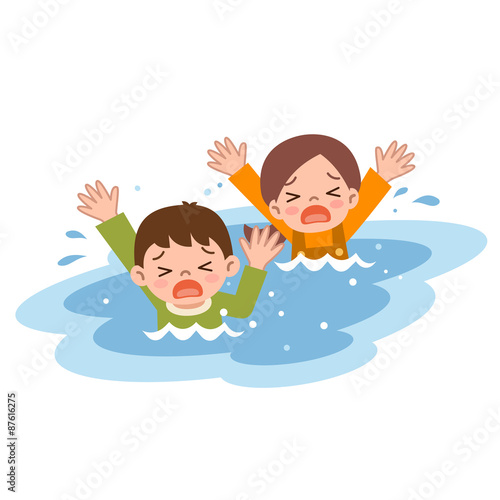 溺れる子供達