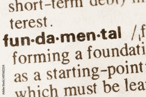 Dictionary definition of word fundamental