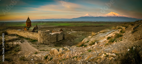 Photographer before Ararat mountain