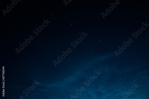 Beautiful night sky with stars. The constellation URSA minor