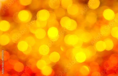 yellow and red blurred shimmering Xmas lights