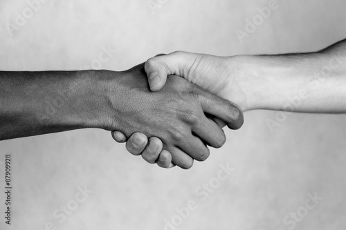 Handshake between friends