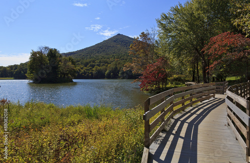 Peaks of Otter in the Virginia Mountains on the Blue Ridge Parkway