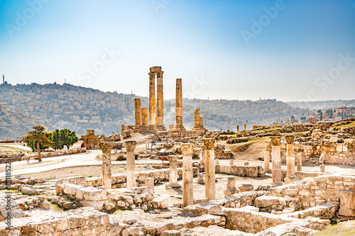 Amman Citadel in Amman, Jordan. 