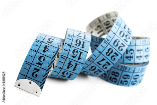 blue measuring tape