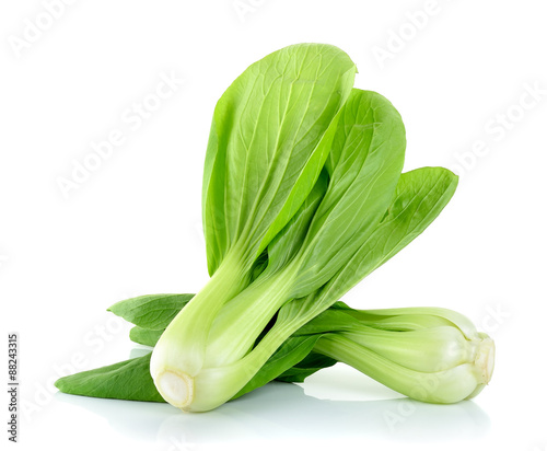 Bok choy vegetable isolated on the white background