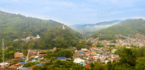 Viewpoint at Mae Sai, Chiangrai North of Thailand.