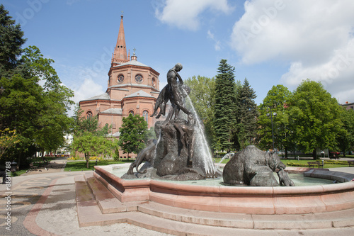 The Deluge Fountain in in Bydgoszcz