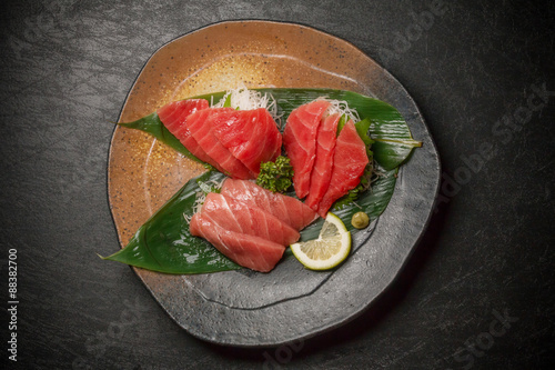 まぐろの刺身 Sashimi Japanese food of the tuna