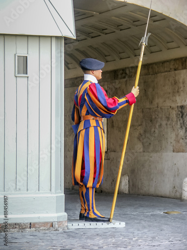 garde suisse pontificale au Vatican, Rome, Italie 