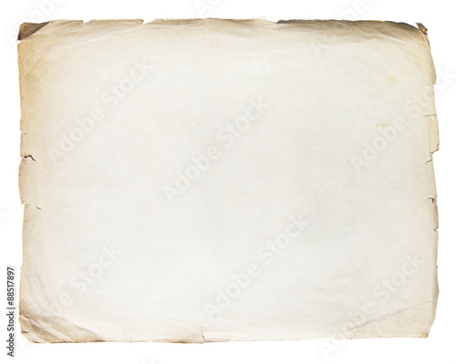 Vintage texture old paper background isolated on white