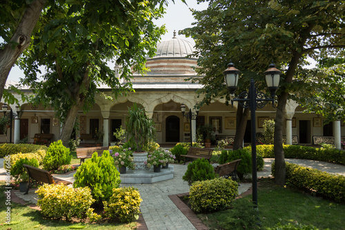 the medrese (school) of the 16th century Atik Valide mosque built by master architect Sinan, Uskudar, Istanbul, Turkey