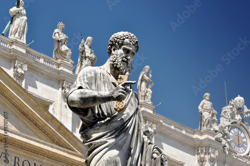 Statue of Saint Peter in Vatican city, Italy