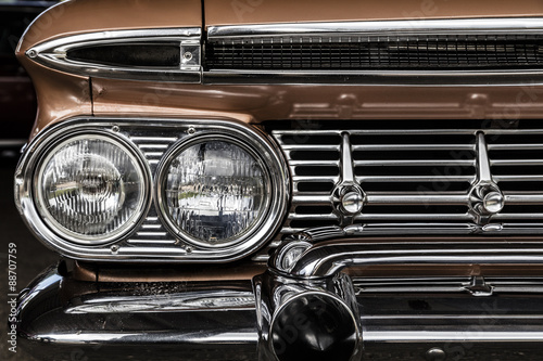 Front detail of a vintage car