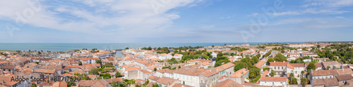 Vue panoramique sur le village de Saint Martin de Ré