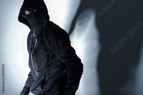 Robber in Black Mask