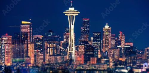Seattle Night Panoramic