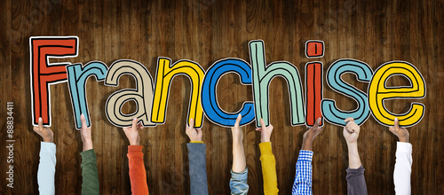 Diverse Hands Holding the Word Franchise