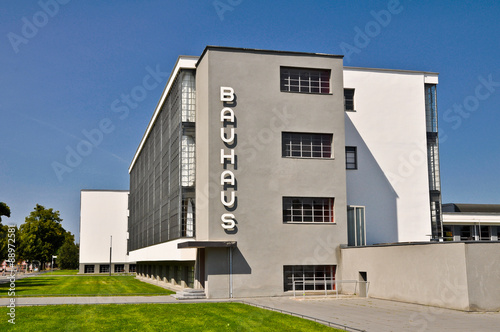 das Bauhaus Dessau in Sachsen Anhalt Deutschland