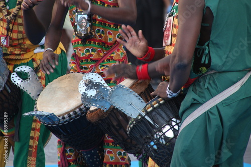 Músicos de folklore de Senegal