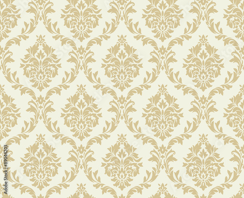 Vector seamless damask pattern