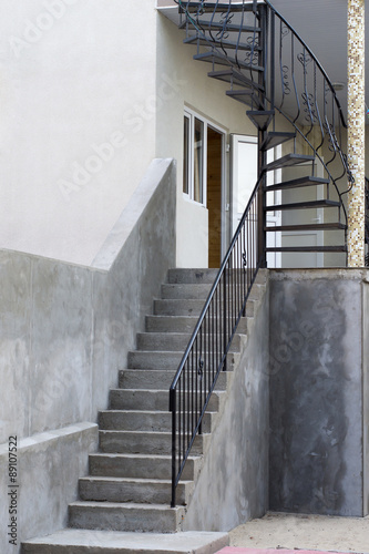 iron spiral staircase