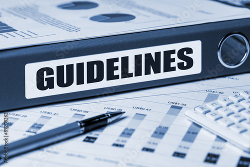 guidelines concept on document folder