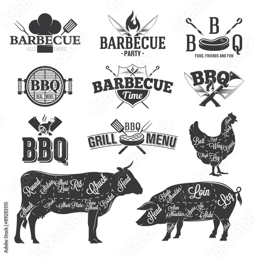 BBQ Emblems and Logos