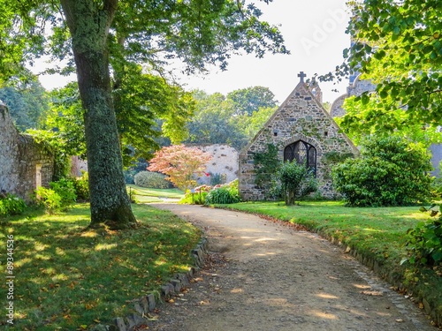 Footpath in the La Seigneurie Gardens, Sark Island, Channel Islands