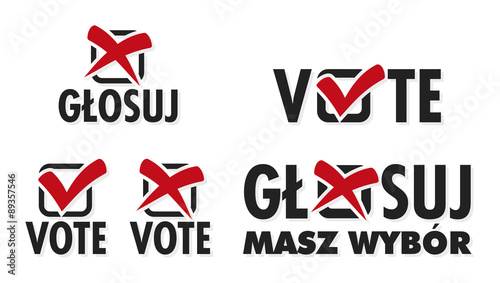 Głosuj vote vector