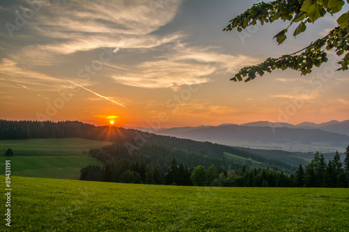 Sonnenuntergang in den Alpen 2