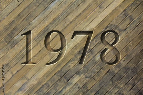 Engraved Historical Year 1978