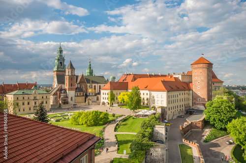 Cathedral of St Stanislaw and St Vaclav and royal castle on the Wawel Hill, Krakow, Poland.