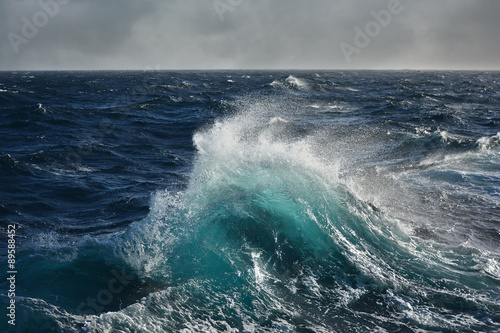sea wave in the atlantic ocean during storm