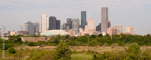 Houston Skyline South Texas Big City Downtown Panoramic