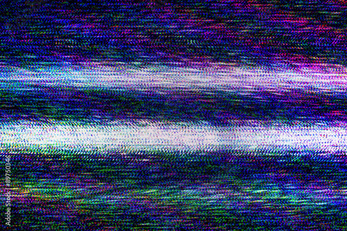 TV damage, television static noise